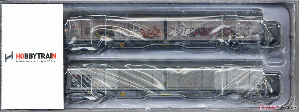 Schiebewandwagen Habils SBB Cargo `Graffiti` Ep.V-VI 2er Set (Habils SBB ウェザリング仕様 Ep.V-VI) (2両セット) パッケージ1