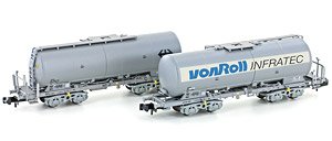 Silowagen Uacs SBB+Von Roll Infratec,, Ep.IV-V (2-Car Set) (Model Train)