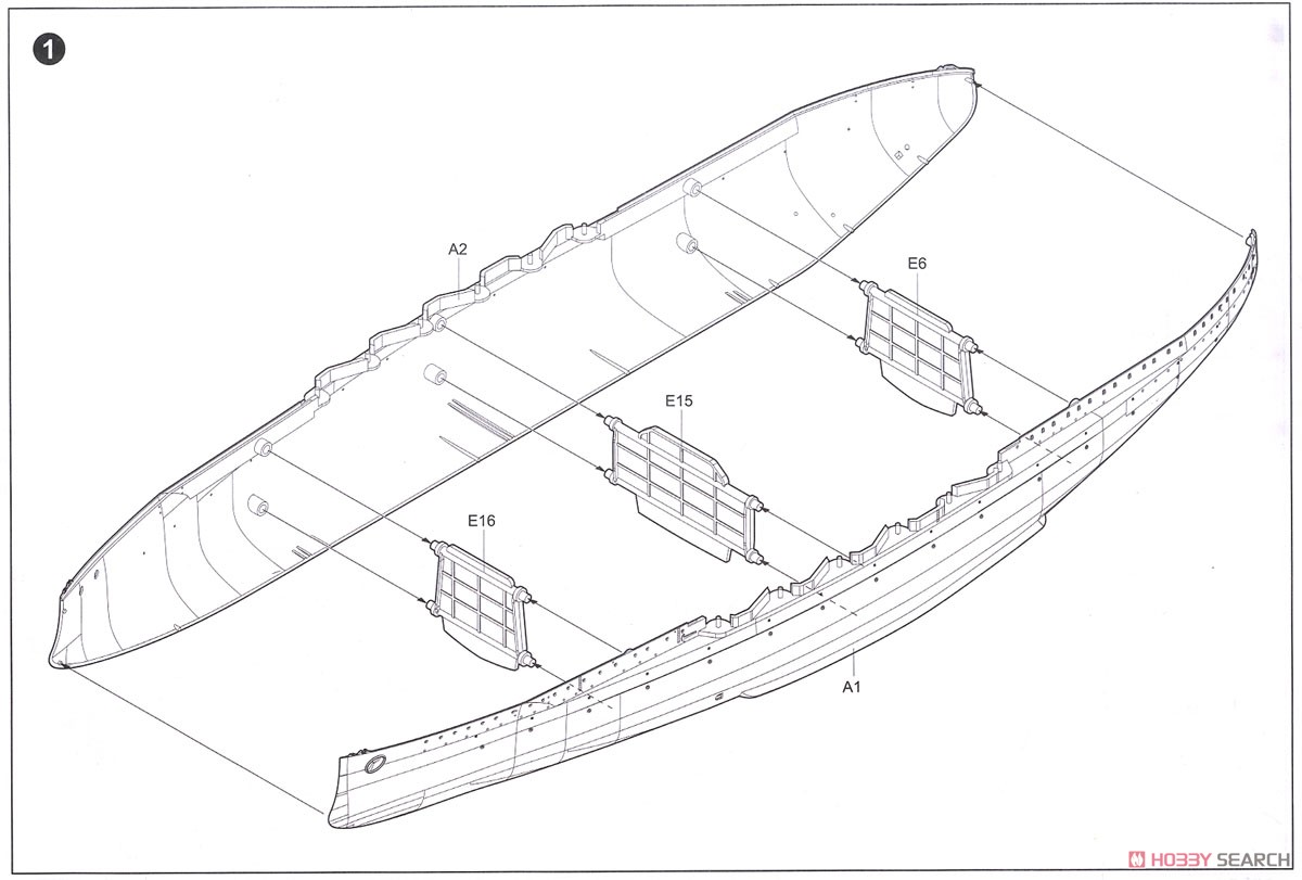 オーストリア＝ハンガリー帝国海軍戦艦 SMS フィリブス・ウニティス (プラモデル) 設計図1