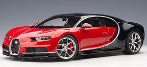 Bugatti Chiron 2017 (Red / Black) (Diecast Car)