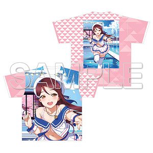 [Love Live! Sunshine!!] Full Graphic T-Shirt Riko Sakurauchi Swim Style Ver. (Anime Toy)