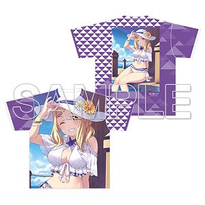 [Love Live! Sunshine!!] Full Graphic T-Shirt Mari Ohara Swim Style Ver. (Anime Toy)