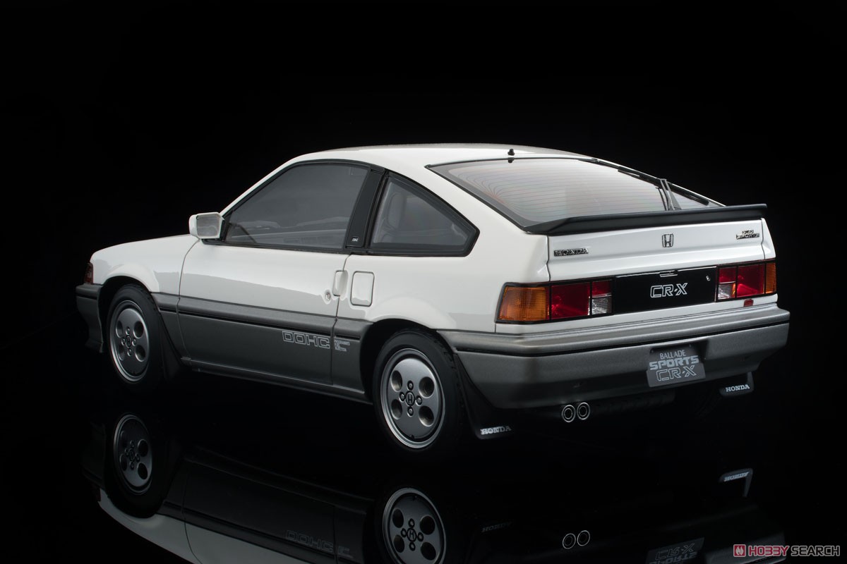 T-IG1812 Honda Ballade Sports CR-X Si (White/Gray) (Diecast Car) Item picture8
