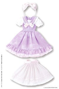 45 Sweet Sailor One Piece Set (Lavender x Pink Ribbon) (Fashion Doll)