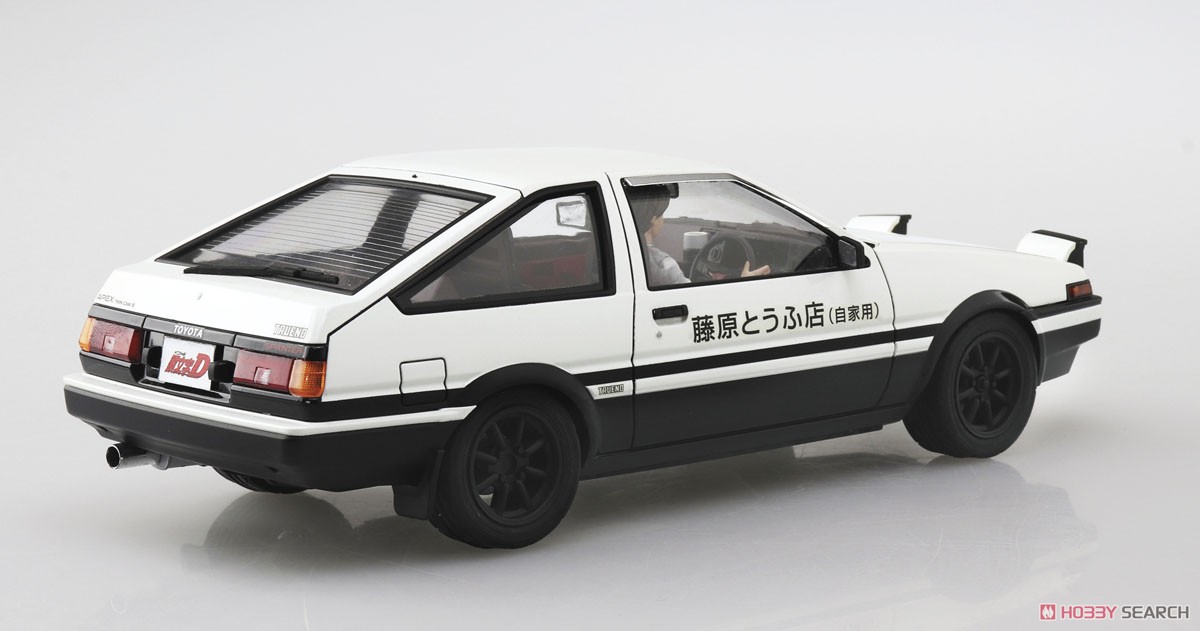 藤原拓海 AE86トレノ プロジェクトD仕様 ドライバーフィギュア付 (プラモデル) 商品画像2