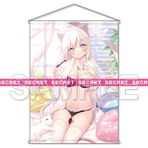 夜ノみつき描き下ろし元気が出るサキュバスナース ▼オルレアさんのお着替え X-RATEDタペストリー 【B2】 (キャラクターグッズ)