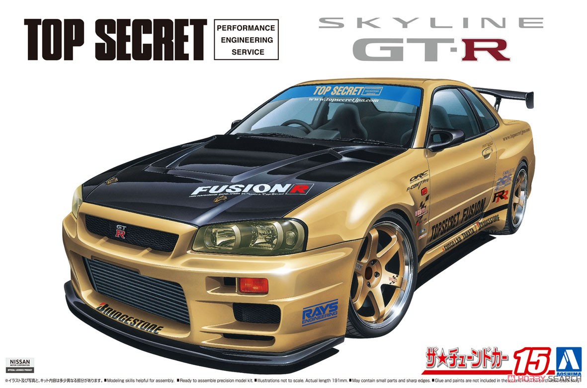 トップシークレット BNR34 スカイライン GT－R `02 (ニッサン) (プラモデル) パッケージ1