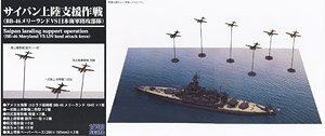 Saipan Landing Support Operation [BB-46 Maryland VS IJN Land Attack Unit] (Plastic model)