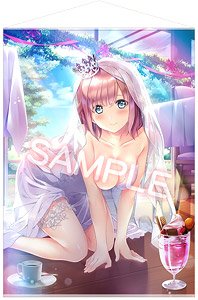 フミオ先生描き下ろし ダキカノアフター 名塚里咲(なづかりさ) A1タペストリー (キャラクターグッズ)