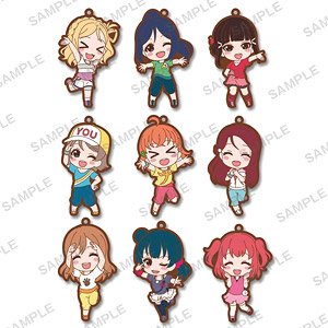 Love Live! School Idol Festival All Stars Trading Rubber Strap Aqours (Set of 9) (Anime Toy)