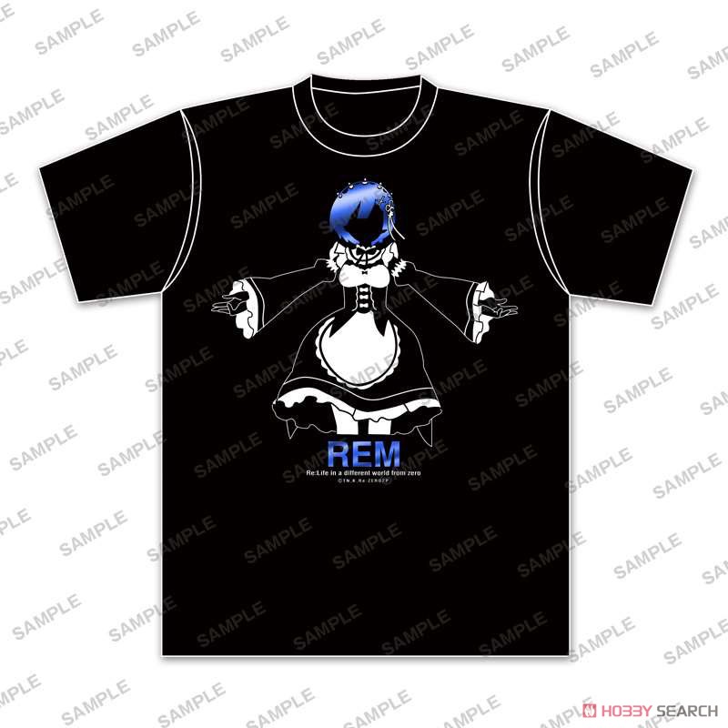 Re:Zero -Starting Life in Another World- Foil Print T-Shirt Rem (XL) (Anime Toy) Item picture1