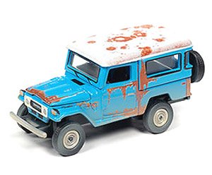 1980 トヨタ ランドクルーザー ハードトップ (ブルー/錆) (ミニカー)