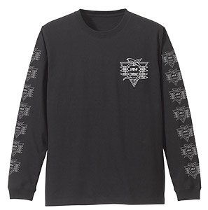 EVANGELION ゼーレ 袖リブロングスリーブTシャツ Black XL (キャラクターグッズ)