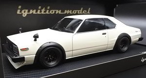 Nissan Skyline 2000 GT-ES (C210) White (ミニカー)