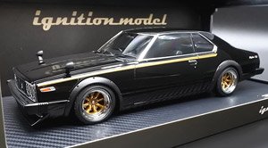 Nissan Skyline 2000 GT-ES (C210) Black (ミニカー)