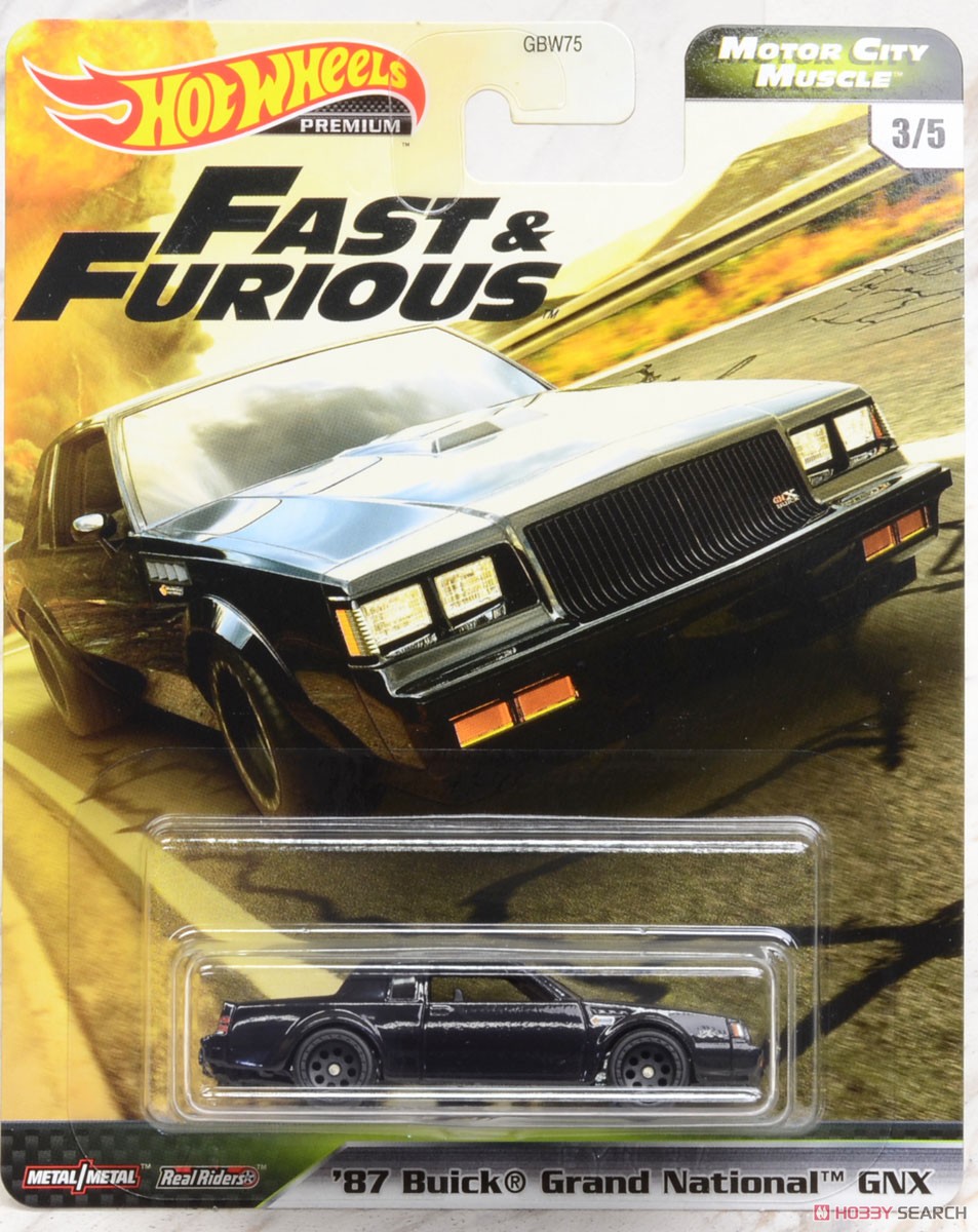 ホットウィール ワイルド・スピード プレミアムアソート - MOTOR CITY MUSCLE `87 Buick Grand National GNX (玩具) パッケージ1