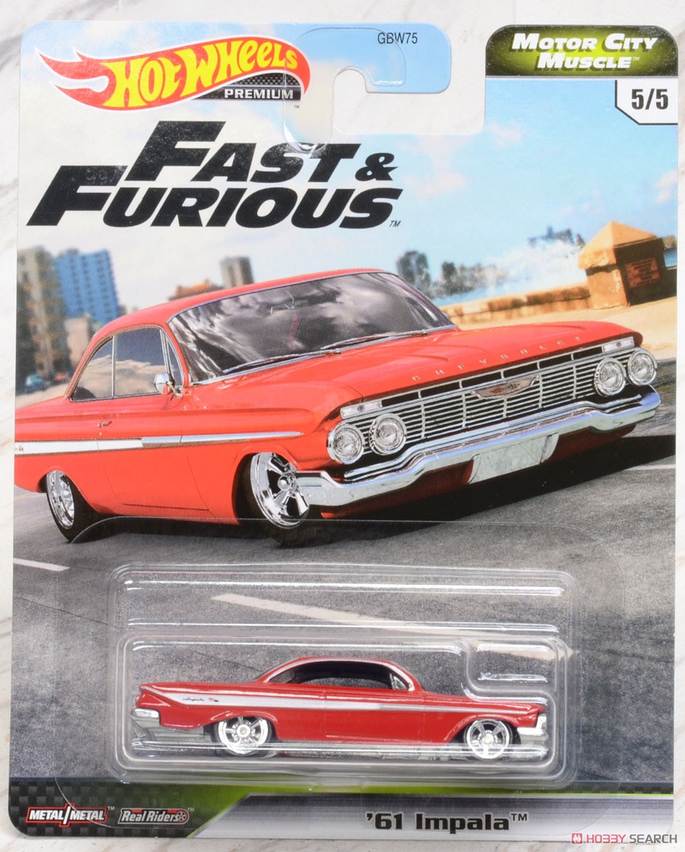 ホットウィール ワイルド・スピード プレミアムアソート - MOTOR CITY MUSCLE `61 Impala (玩具) パッケージ1