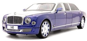 ベントレー ミュルザンヌ グランドリムジン by マリナー (シルバー/ブルー) (ミニカー)