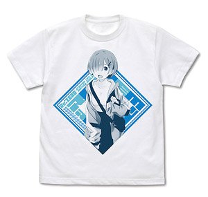 Re: Life in a Different World from Zero Rem T-Shirts Street Fashion Ver. White M (Anime Toy)