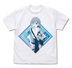 Re: Life in a Different World from Zero Rem T-Shirts Street Fashion Ver. White L (Anime Toy)