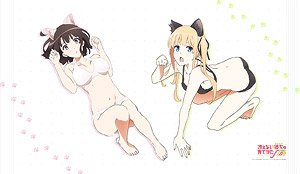 Saekano: How to Raise a Boring Girlfriend Fine Bed Sheet (Megumi & Eriri) (Anime Toy)