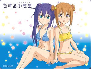 Asteroid in Love Mouse Pad (Adsorption Sheet) (Mira Konohata & Ao Manaka (Swimwear)) (Anime Toy)