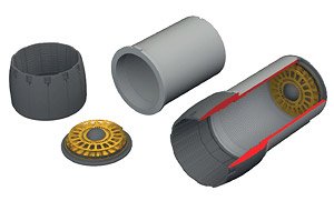 F-14D Exhaust Nozzles (for Tamiya) (Plastic model)