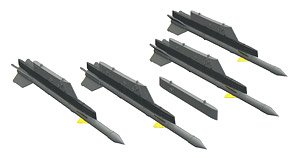R-3R Missiles w/ Pylons for MiG-21 (4 Pieces) (for Eduard) (Plastic model)