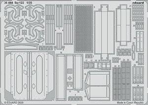 Photo-Etched Parts for SU-122 (for Zvezda) (Plastic model)