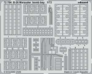 B-26 マローダー 爆弾槽 エッチングパーツ (ハセガワ/ エデュアルド用) (プラモデル)