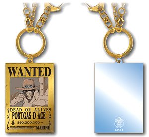 One Piece Wanted Document Acrylic Miror Ace (Anime Toy)