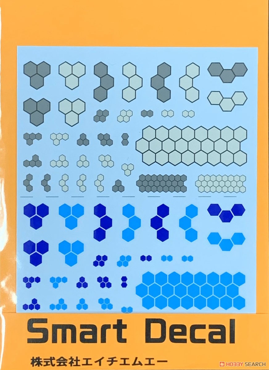 Smart Decal 小ハニカム黒青 (デカール) パッケージ1