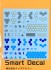 Smart Decal 小ハニカム黒青 (デカール) パッケージ1 サムネイル