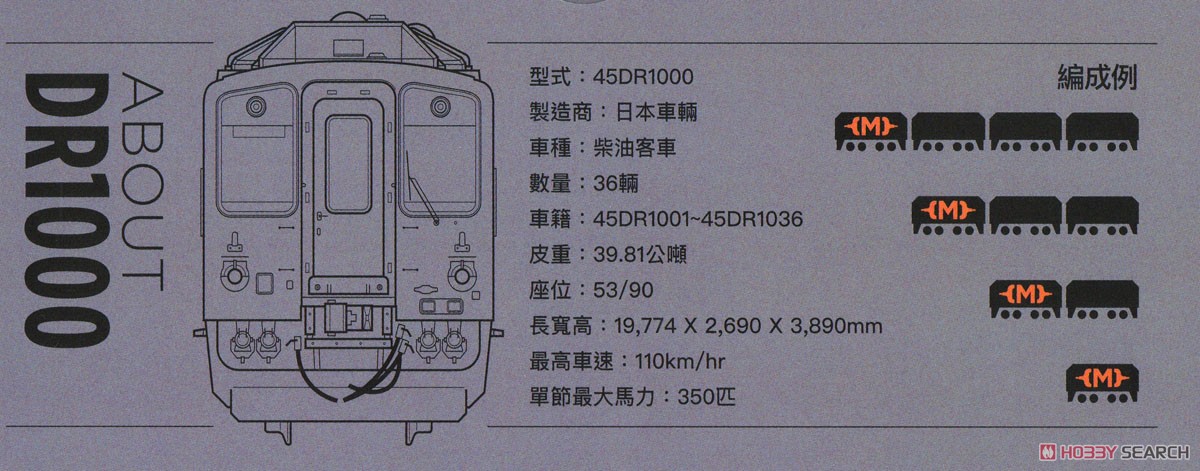 海外限定版 DRC1000 1M3T (動力付き) (4両セット) ★外国形モデル (鉄道模型) 解説3