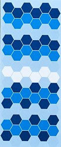 Smart Decal Large Honeycomb (Blue) (Decal)