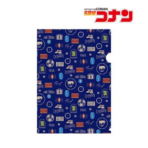 Detective Conan Conan Edogawa Motif Pattern Clear File (Anime Toy)