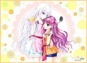 TCG Universal Play Mat Summer Pockets Reflection Blue [Shiroha & Umi] (Card Supplies)