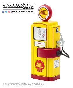 Vintage Gas Pumps Series 8 - 1948 Wayne 100-A Gas Pump Super Shell (ミニカー)