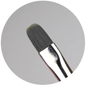Kamifude Ubuge Flat Round Brushe M (w/Cap) (Hobby Tool)