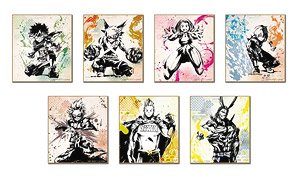 My Hero Academia Trading Mini Colored Paper (Ink Wash Painting) (Set of 7) (Anime Toy)