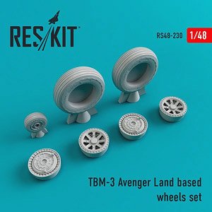 TBM-3 Avenger (Land Based) Wheels Set (for Academy) (Plastic model)