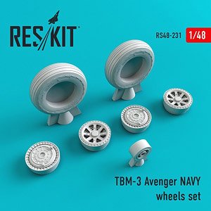 TBM-3 Avenger (Navy) Wheels Set (for Academy) (Plastic model)