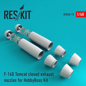 F-14D Tomcat Closed Exhaust Nozzles (for Hobby Boss) (Plastic model)