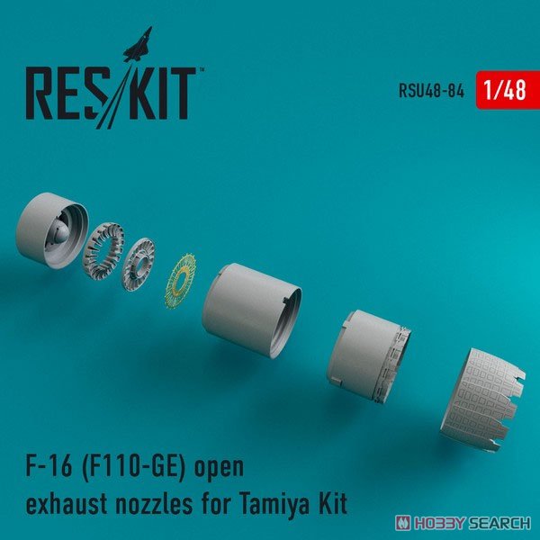 F-16 (F110-GE) Open Exhaust Nozzles (for Tamiya) (Plastic model) Item picture1