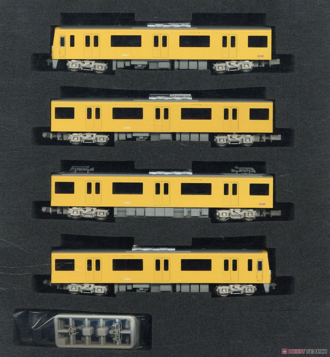 京急 新1000形 (KEIKYU YELLOW HAPPY TRAIN・ドア黄色) (行先点灯) 基本4輛編成セット (動力付き) (基本・4両セット) (塗装済み完成品) (鉄道模型) 商品画像1