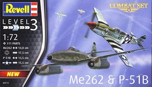 Combat Set Me262 & P-51B (Plastic model)