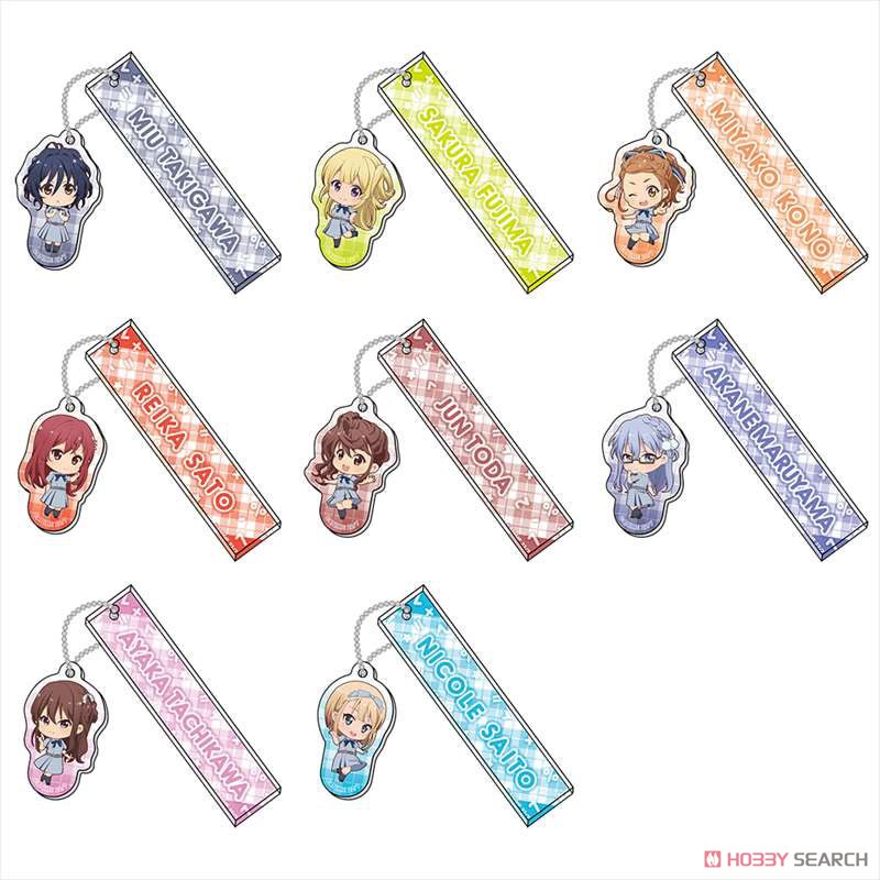 22/7 Trading Locker Key Ring (Set of 8) (Anime Toy) Item picture1