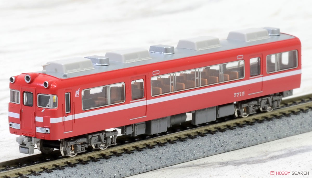 Meitetsu Series 7700 White Stripe Car (without End Panel Window) Standard Two Car Formation Set (w/Motor) (Basic 2-Car Set) (Pre-colored Completed) (Model Train) Item picture2