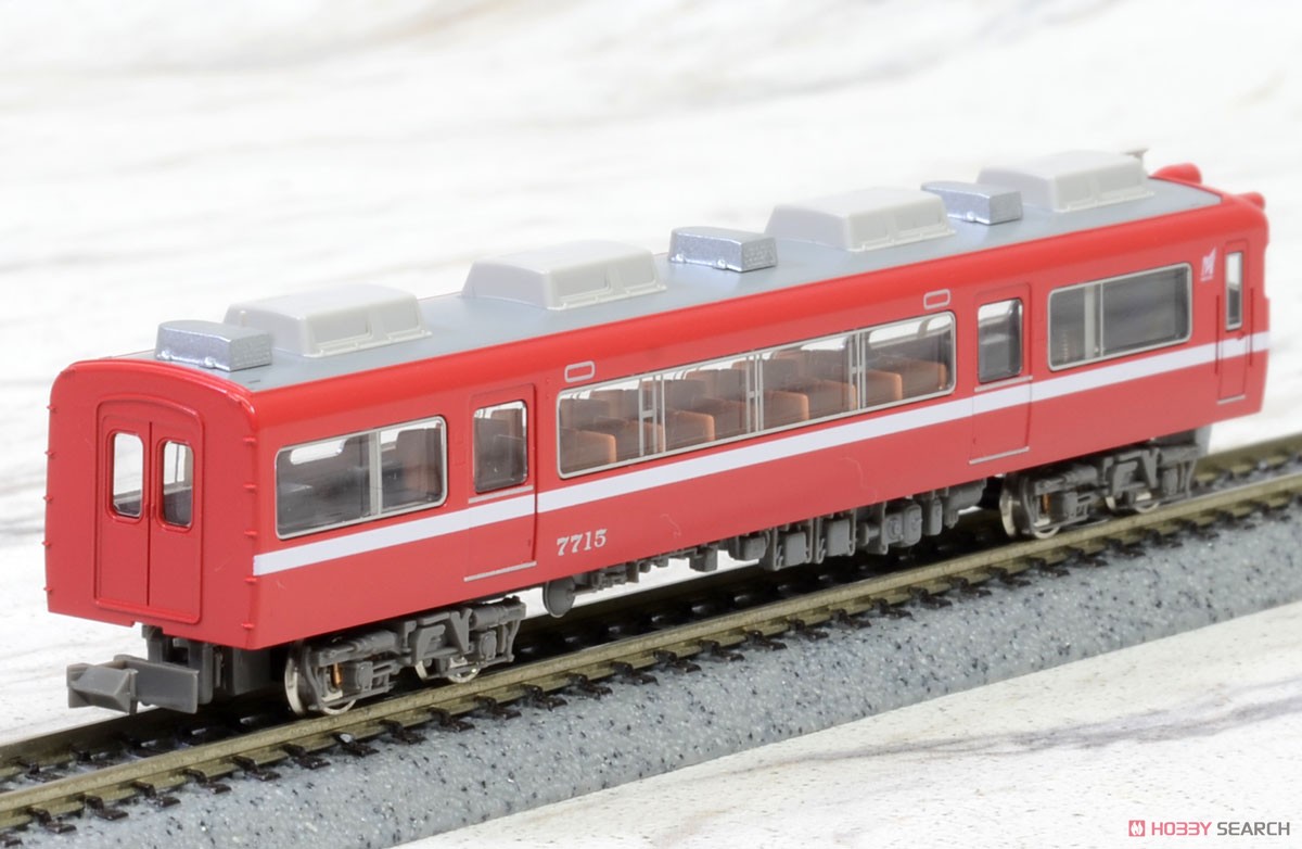 Meitetsu Series 7700 White Stripe Car (without End Panel Window) Standard Two Car Formation Set (w/Motor) (Basic 2-Car Set) (Pre-colored Completed) (Model Train) Item picture3