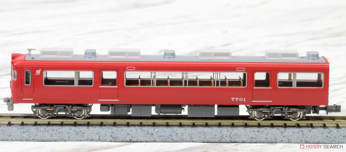 Meitetsu Series 7700 (w/End Panel Window) Standard Two Car Formation Set (w/Motor) (Basic 2-Car Set) (Pre-colored Completed) (Model Train) Item picture1